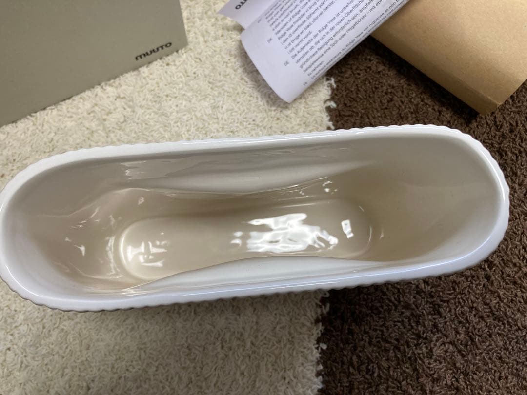 muuto RIDGE VASE オフホワイト　フラワーベース