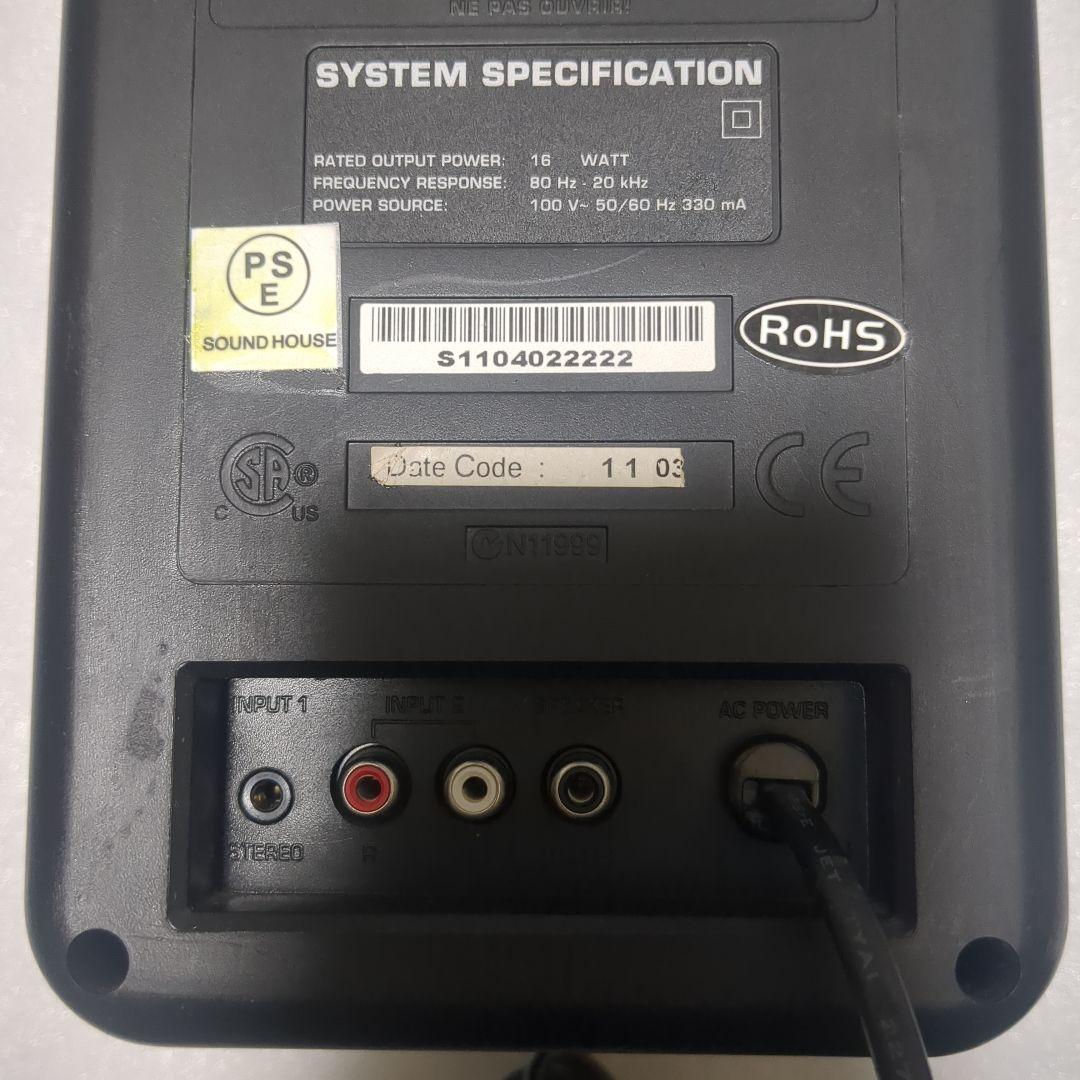 Behringer MS16 スタジオモニター ステレオスピーカー ケーブル付き