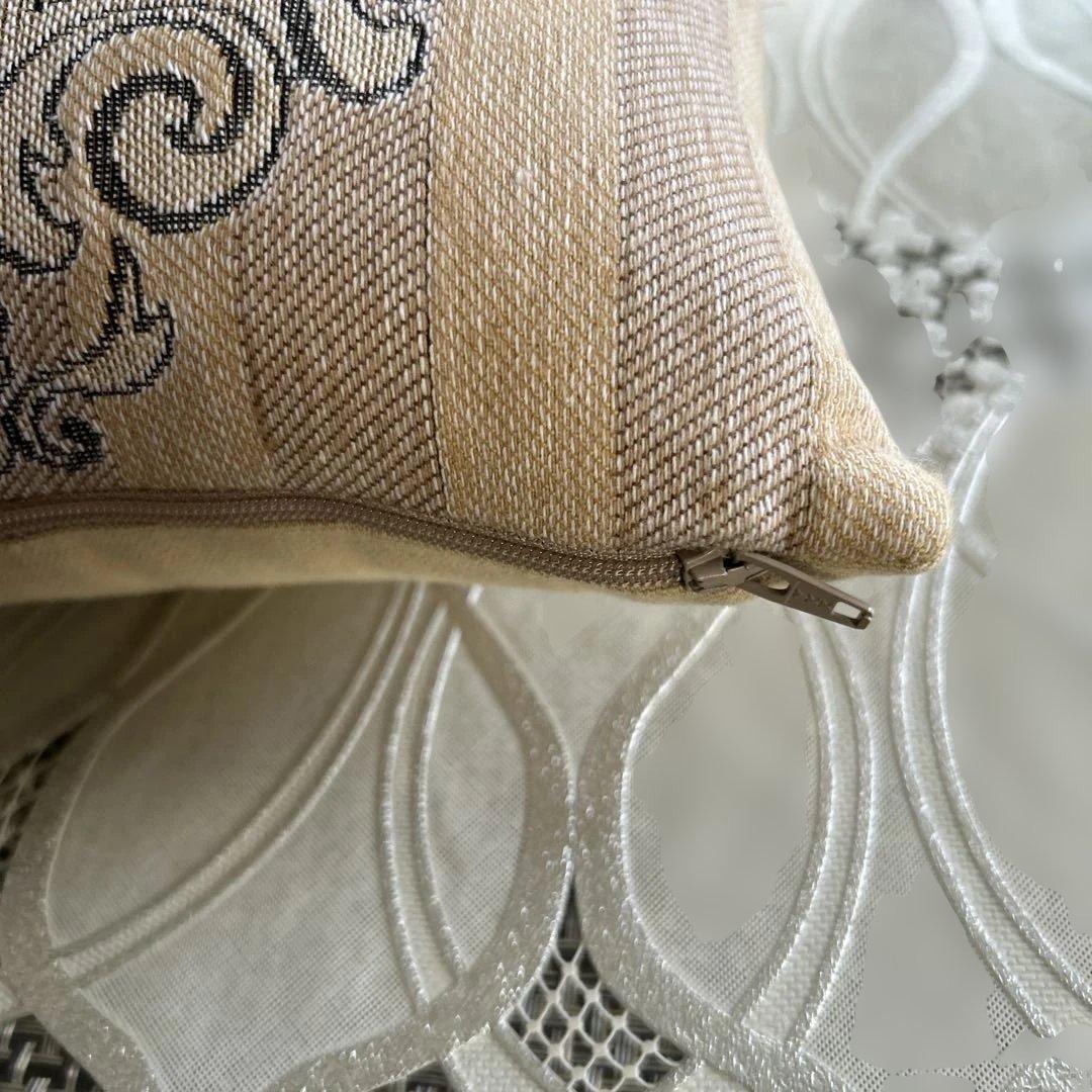 輸入クッション　キャット　コブラン織　パンヤ付　23.5×23.5（ミニ）