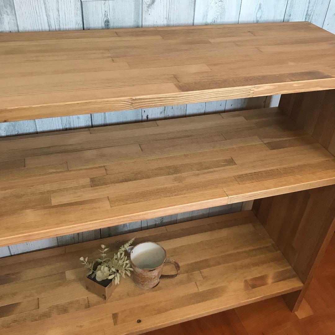 シェルフ 飾り棚 幅85cm パイン集成材