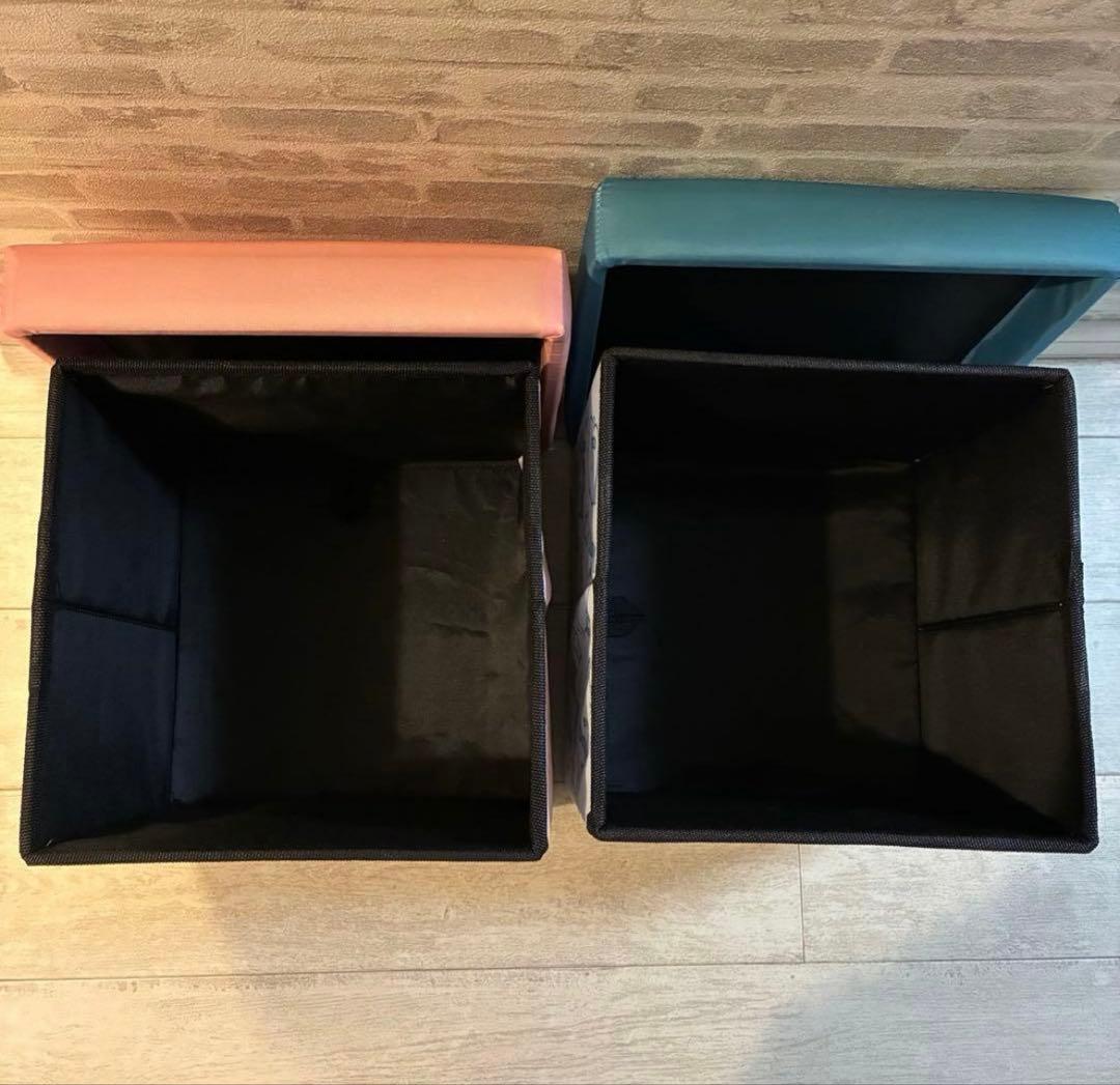 ちいかわ　ハチワレ　蓋付きボックス　収納スツール