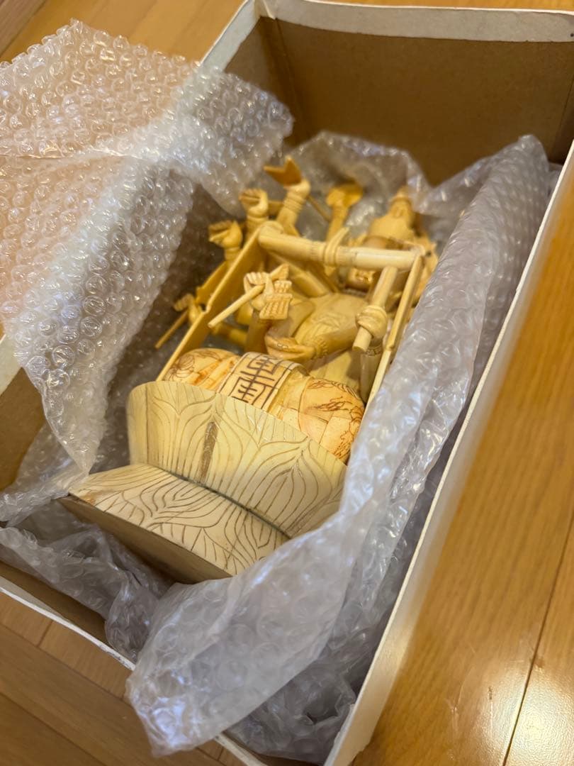 「千手観音菩薩」の木製神像 約23cm