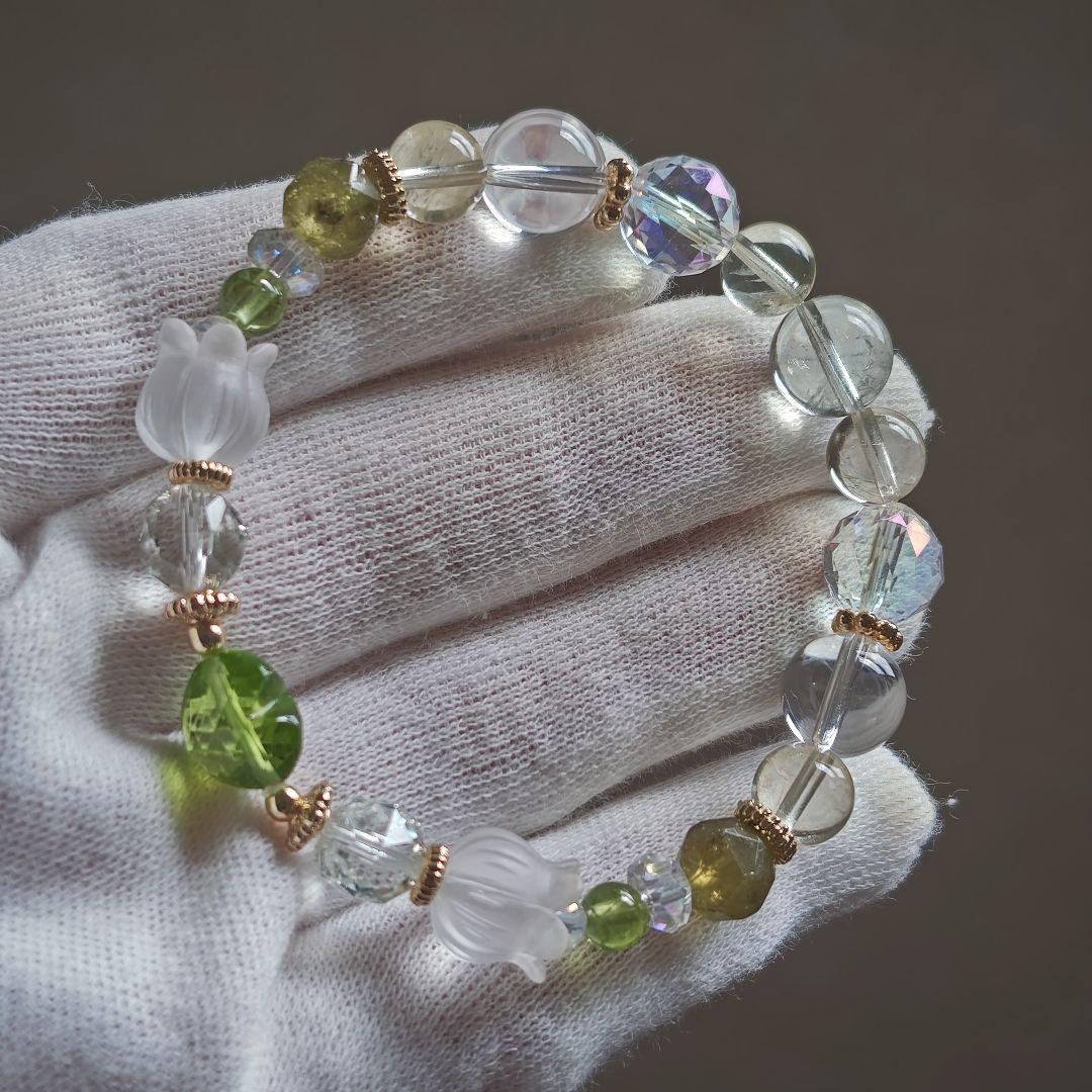 専用です♡新作♡極♡宝石質ペリドット♡ 水ブレス