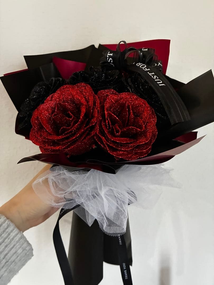 グリッターローズRED×BLACK
