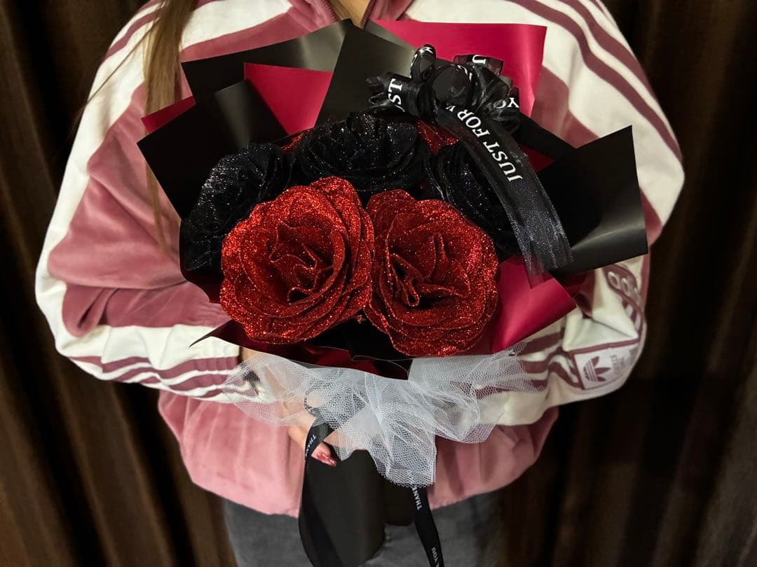 グリッターローズRED×BLACK
