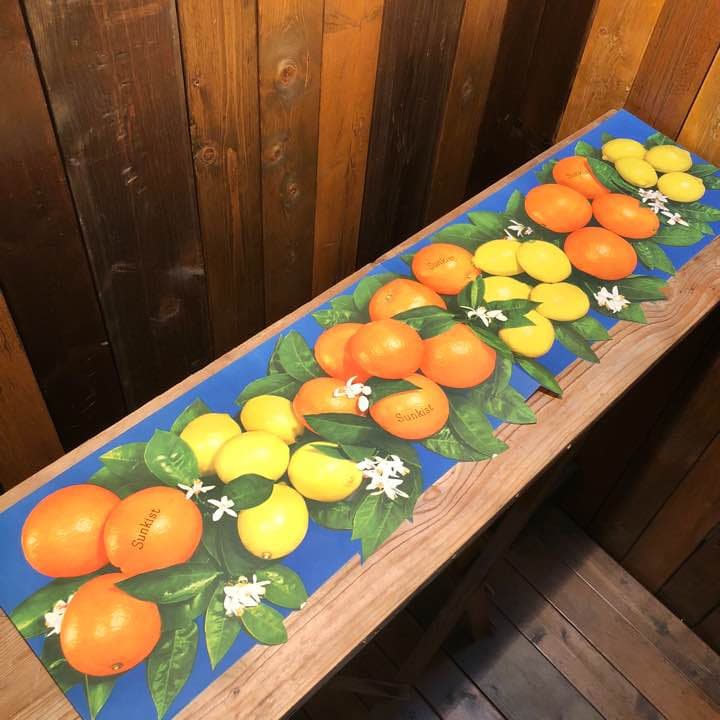 Sunkist Store Display Paper Sign / サンキスト