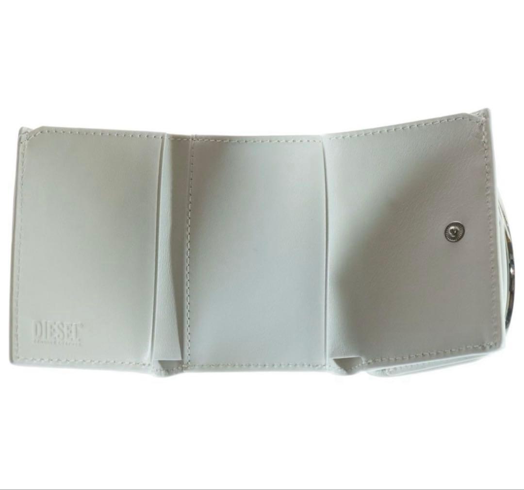 DIESEL 3つ折り財布 白 財布 ディーゼル 正規品 美品