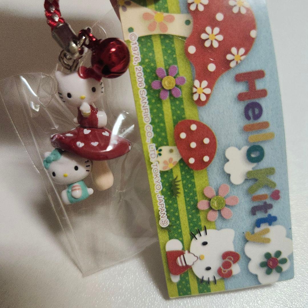 希少 レア ご当地キティ キティ&ミミィ きのこ 根付け 2006年 平成