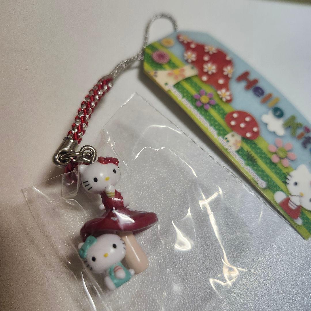 希少 レア ご当地キティ キティ&ミミィ きのこ 根付け 2006年 平成