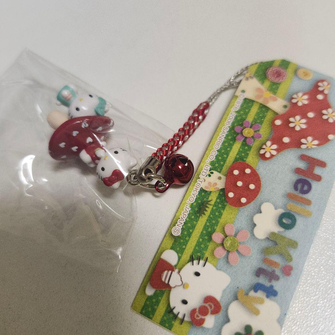 希少 レア ご当地キティ キティ&ミミィ きのこ 根付け 2006年 平成