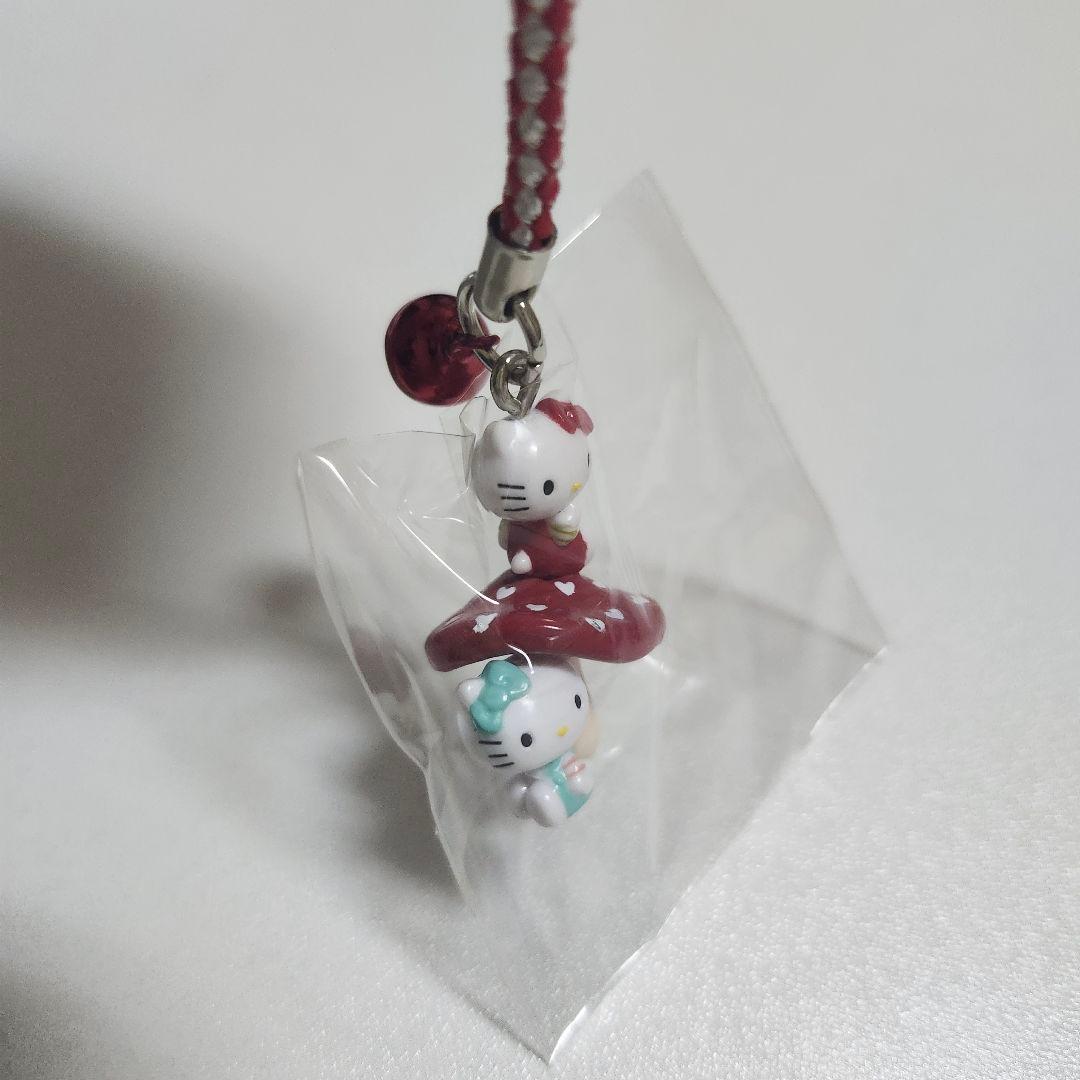 希少 レア ご当地キティ キティ&ミミィ きのこ 根付け 2006年 平成