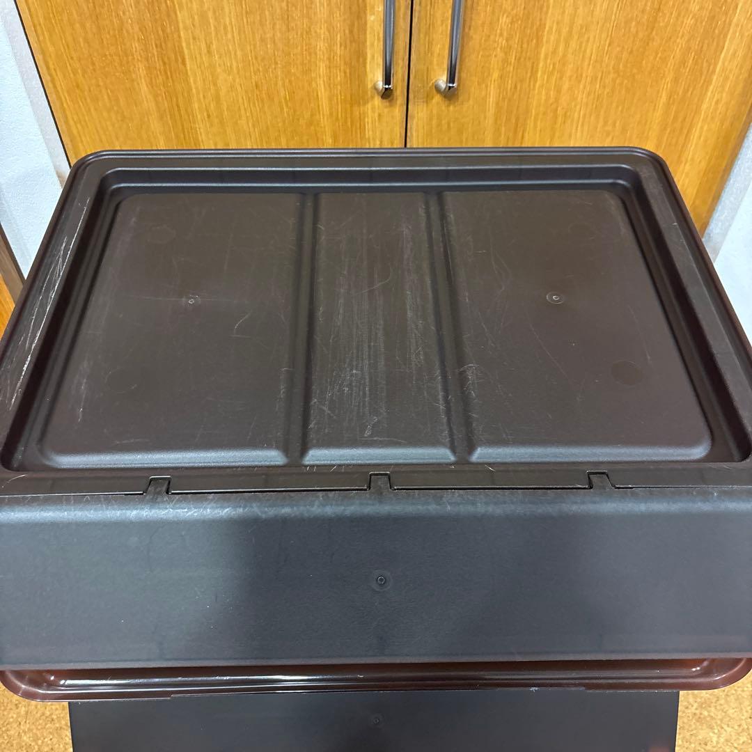 山善収納ボックス フタ付き前開きワイド深型 3個✖️2キャスター付きまとめて6個！