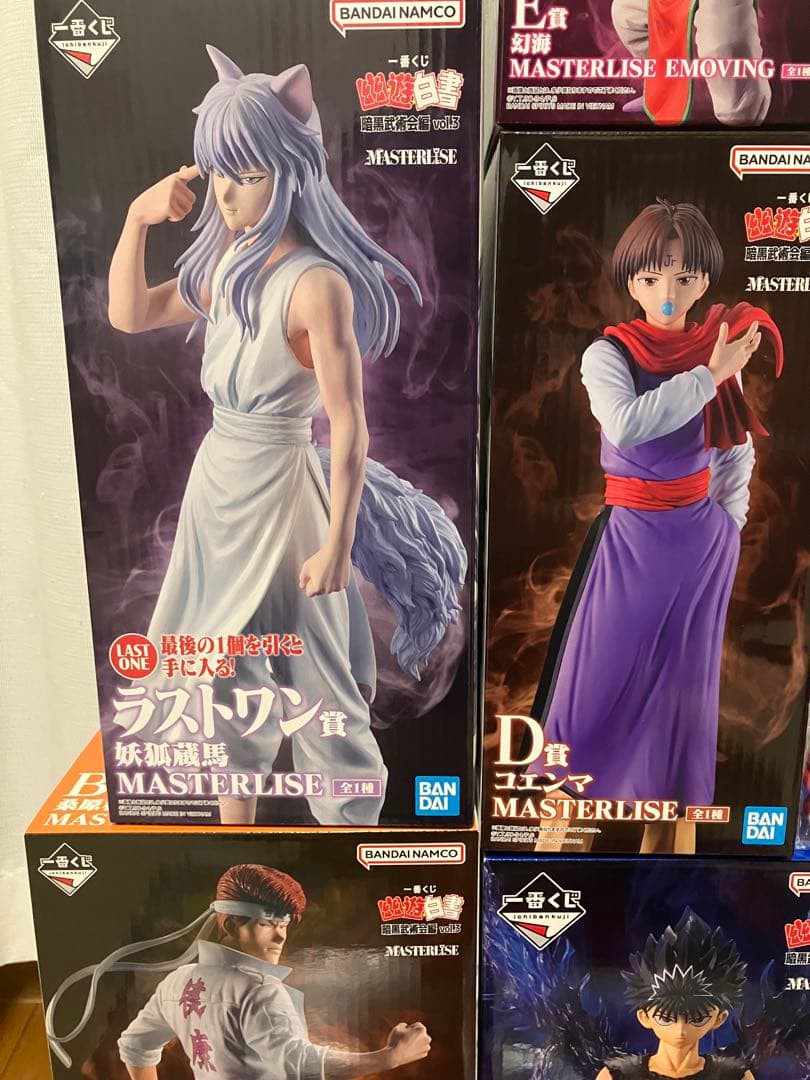 【フィギュア5体+Fコンプ】一番くじ 幽遊白書 B C D E Fラストワン