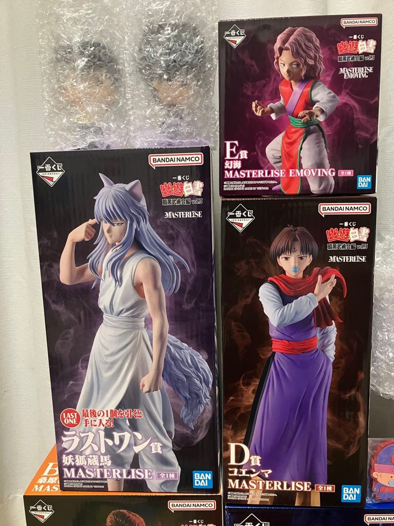 【フィギュア5体+Fコンプ】一番くじ 幽遊白書 B C D E Fラストワン