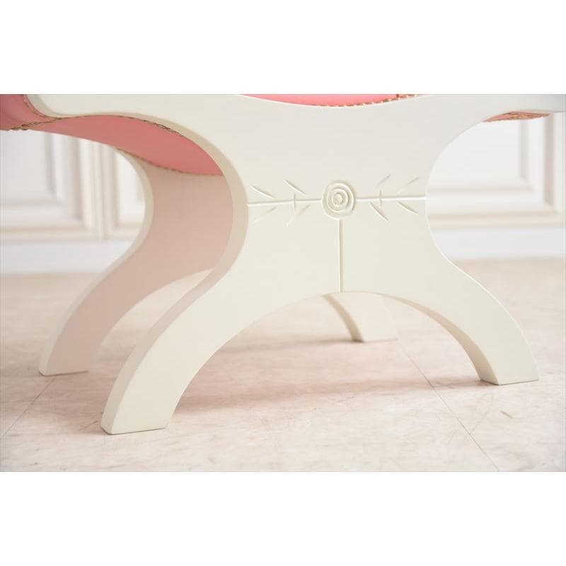 デザインスツール オットマン ピンク