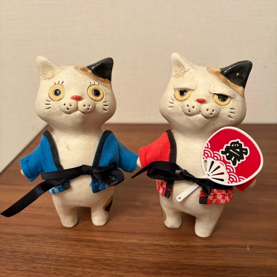 布施猫　2体　小物セット