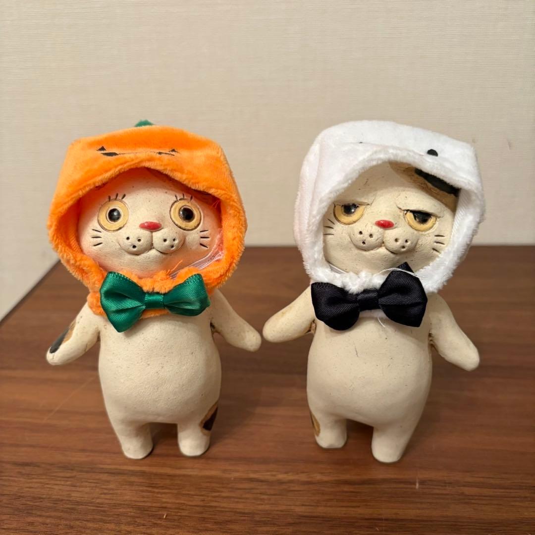 布施猫　2体　小物セット