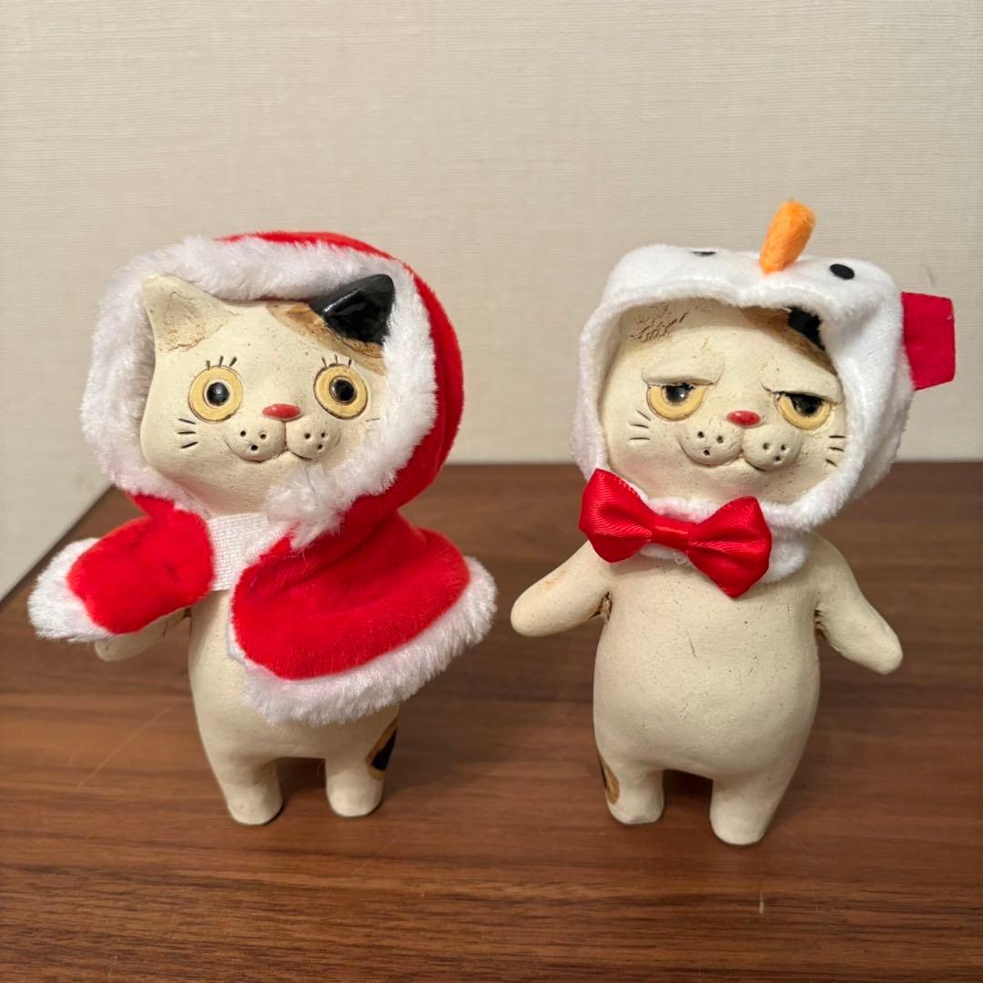 布施猫　2体　小物セット