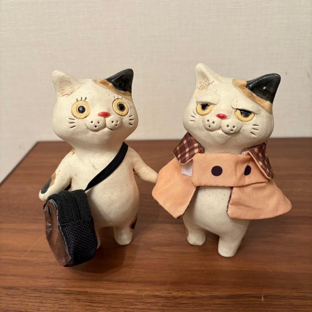 布施猫　2体　小物セット