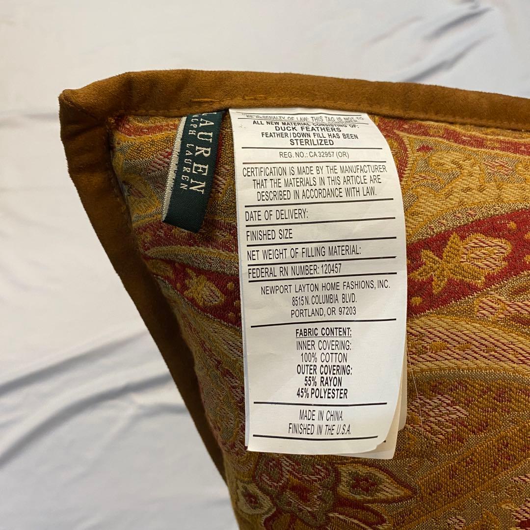 Lauren Ralph Lauren クッション ペイズリー柄 ジャガード織り