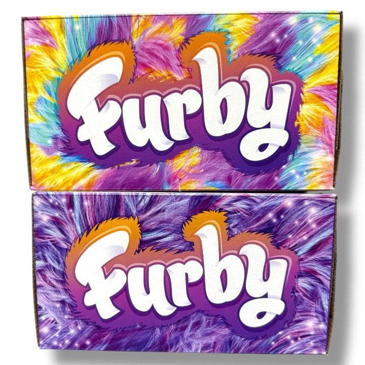 【新品】Furby 新型ファービー タイダイ パープル 2体セット②