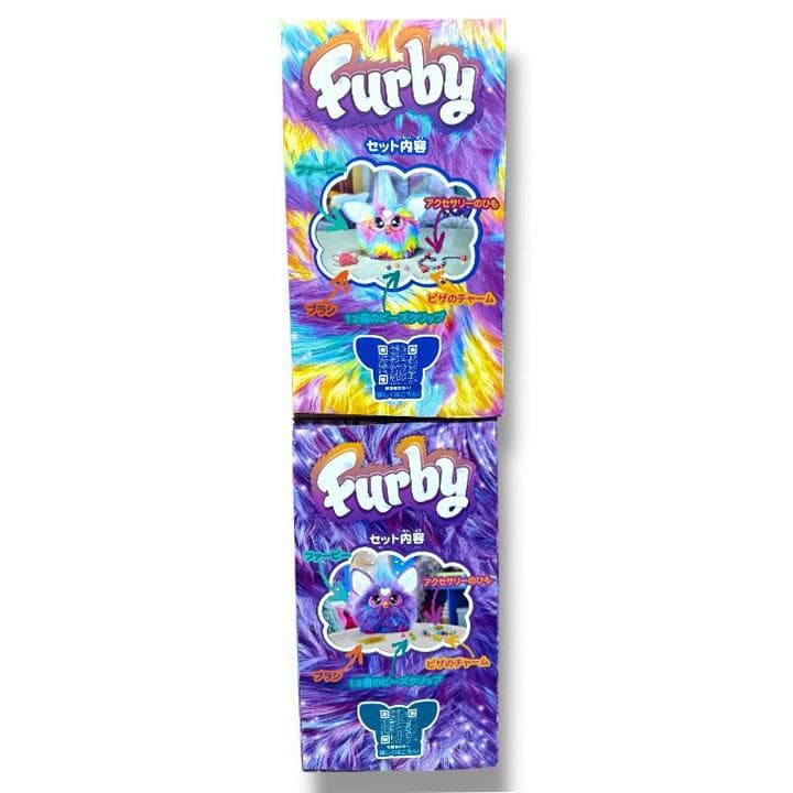 【新品】Furby 新型ファービー タイダイ パープル 2体セット②