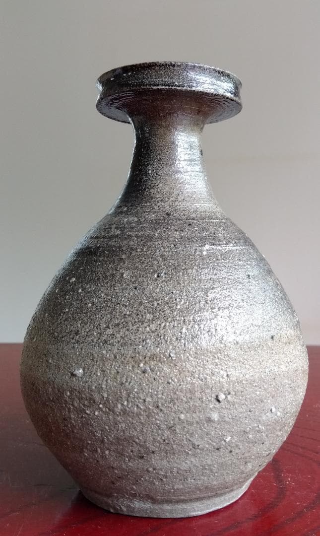 越前焼名工　中村豊（陶杉窯） 自然灰釉還元窯変の究極美が迸る徳利