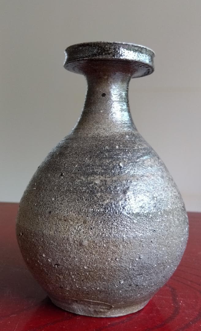 越前焼名工　中村豊（陶杉窯） 自然灰釉還元窯変の究極美が迸る徳利