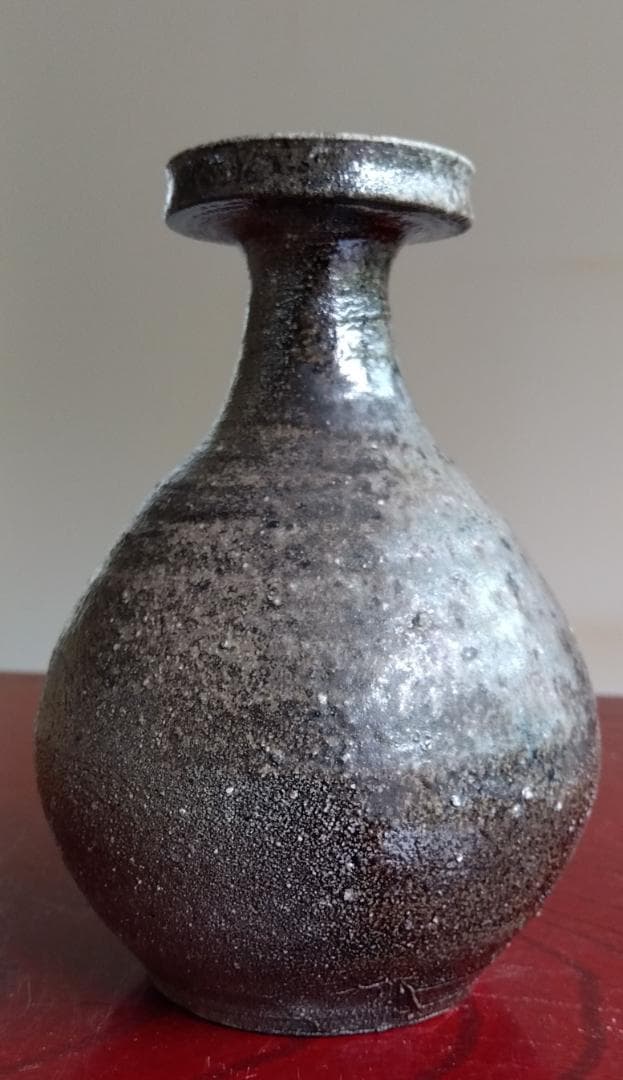 越前焼名工　中村豊（陶杉窯） 自然灰釉還元窯変の究極美が迸る徳利