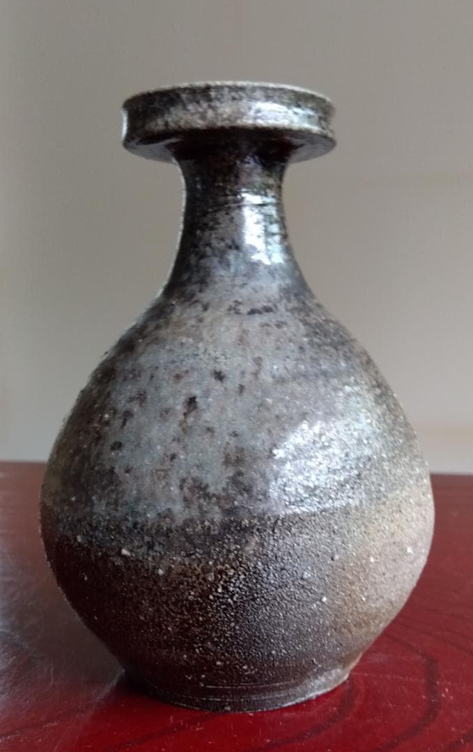 越前焼名工　中村豊（陶杉窯） 自然灰釉還元窯変の究極美が迸る徳利