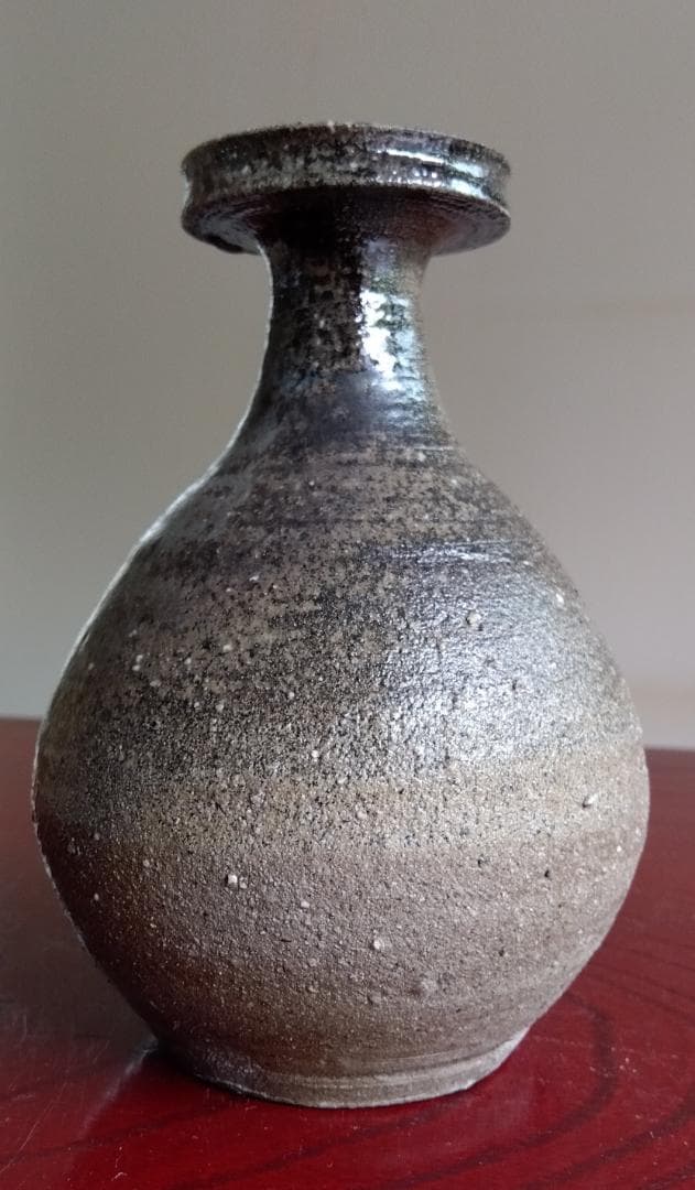 越前焼名工　中村豊（陶杉窯） 自然灰釉還元窯変の究極美が迸る徳利
