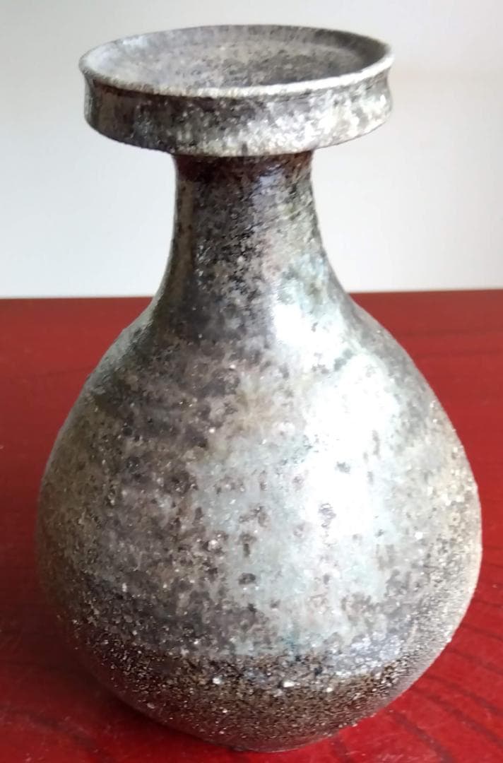 越前焼名工　中村豊（陶杉窯） 自然灰釉還元窯変の究極美が迸る徳利