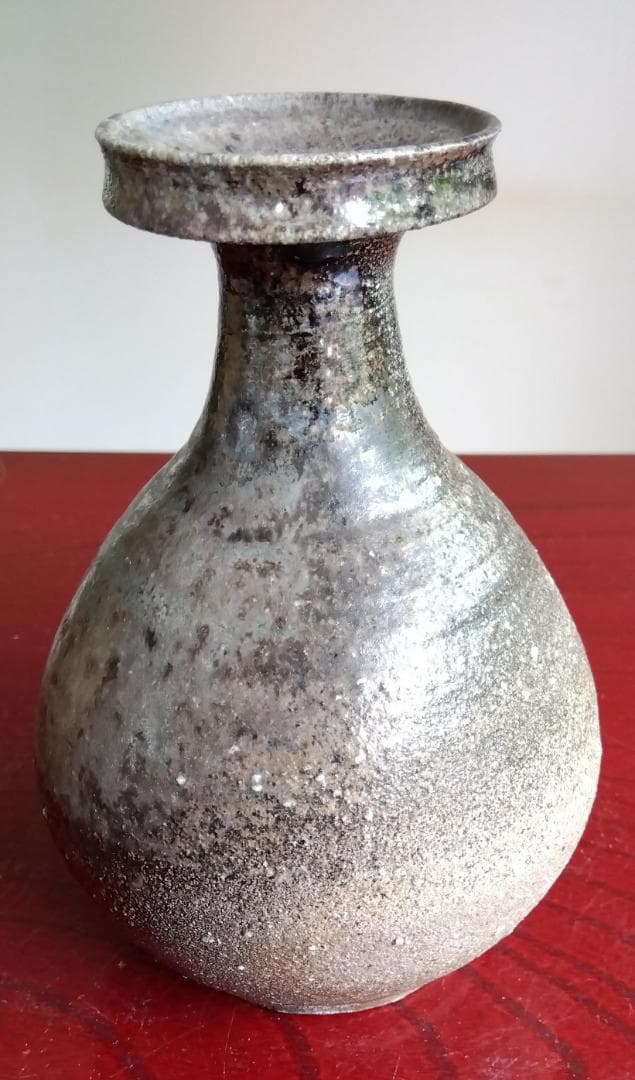 越前焼名工　中村豊（陶杉窯） 自然灰釉還元窯変の究極美が迸る徳利