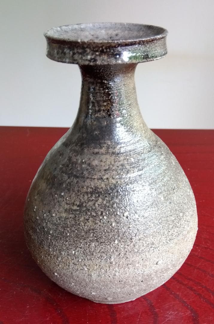 越前焼名工　中村豊（陶杉窯） 自然灰釉還元窯変の究極美が迸る徳利