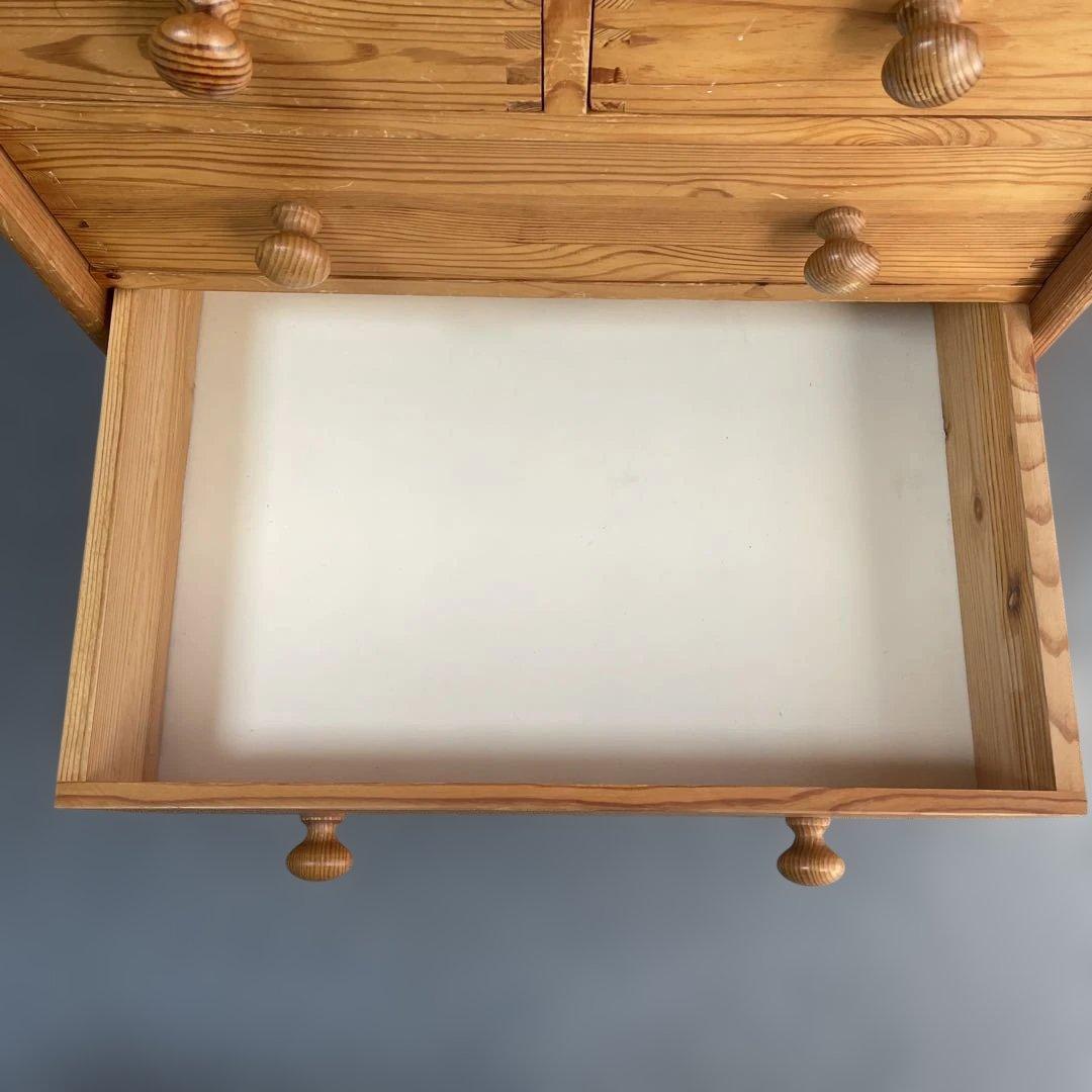 パイン材　チェストアンティーク風　高さ80㎝ 発送たのメル便送料込み