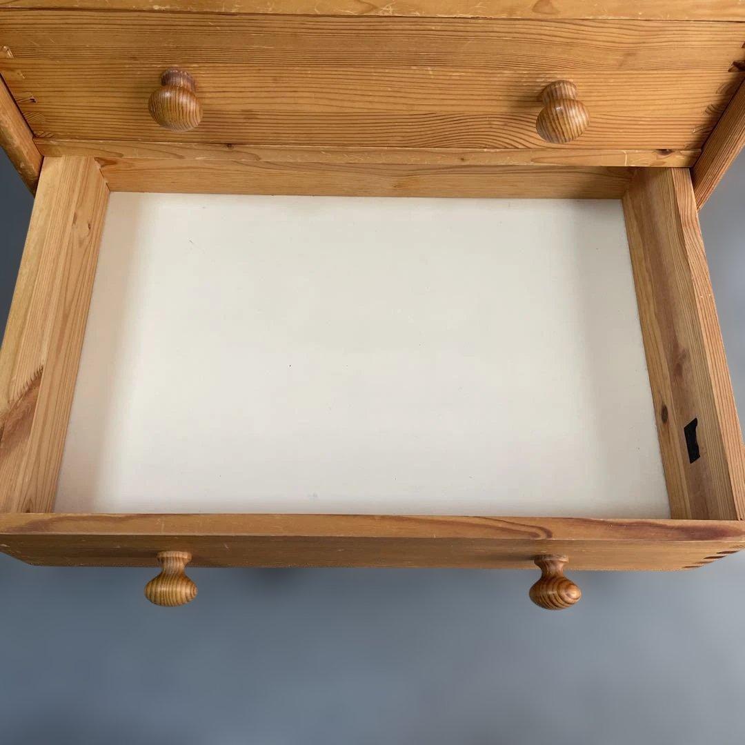 パイン材　チェストアンティーク風　高さ80㎝ 発送たのメル便送料込み