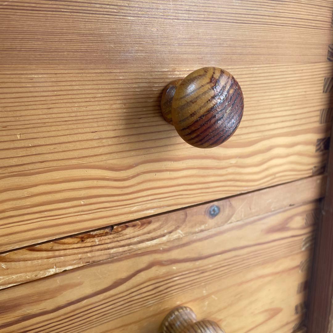 パイン材　チェストアンティーク風　高さ80㎝ 発送たのメル便送料込み