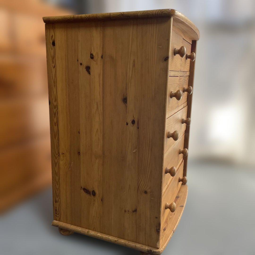 パイン材　チェストアンティーク風　高さ80㎝ 発送たのメル便送料込み