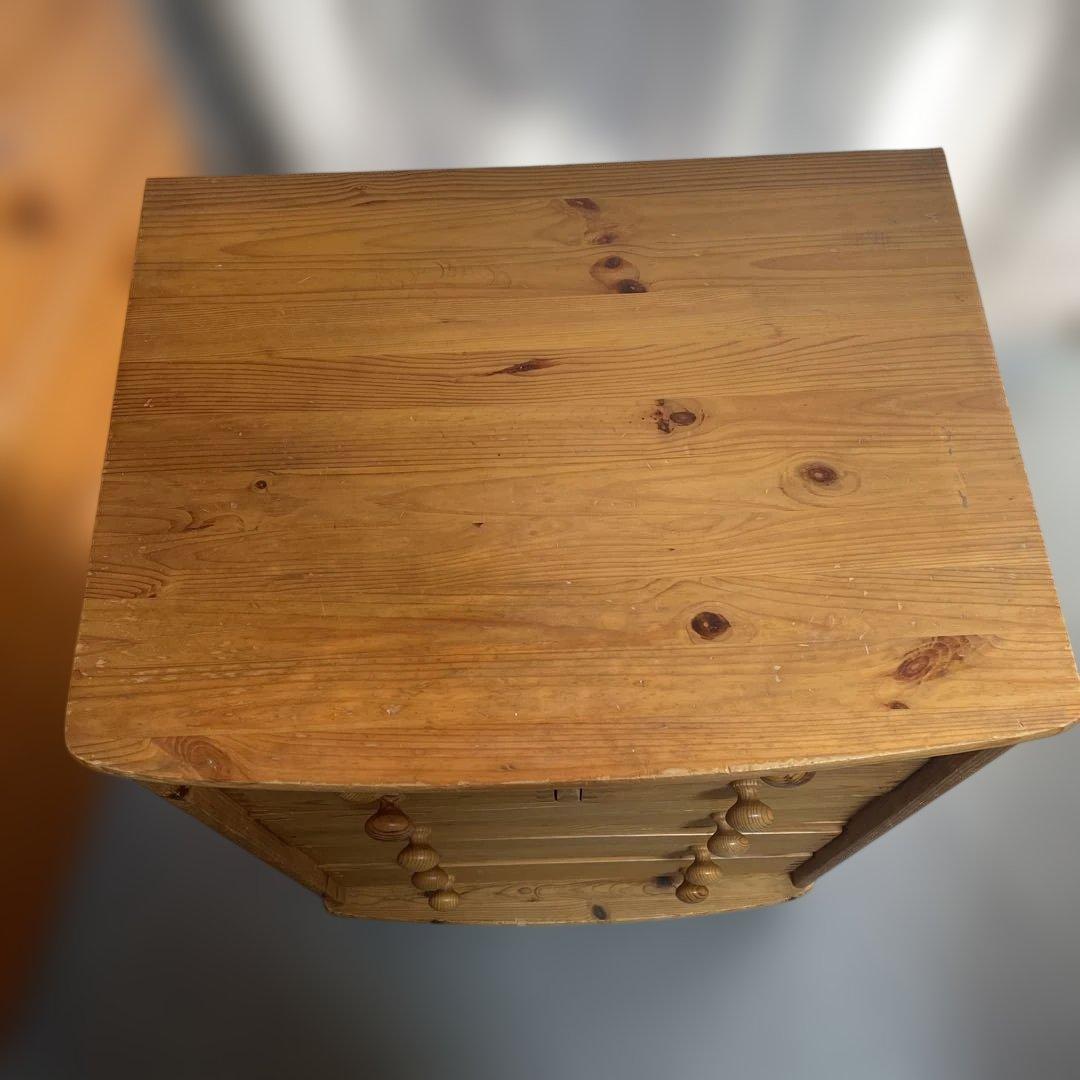 パイン材　チェストアンティーク風　高さ80㎝ 発送たのメル便送料込み