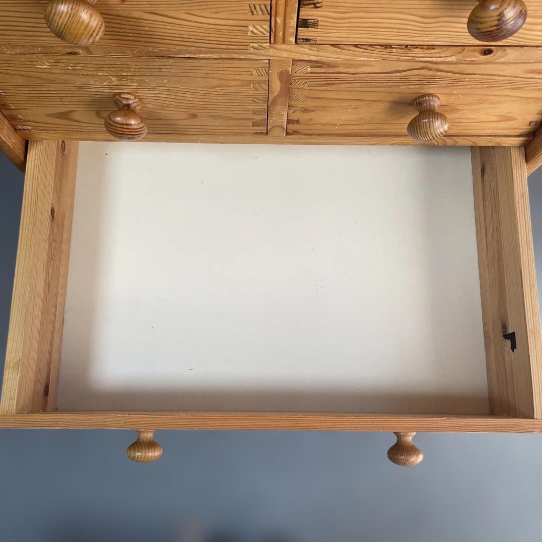 パイン材　チェストアンティーク風　高さ80㎝ 発送たのメル便送料込み