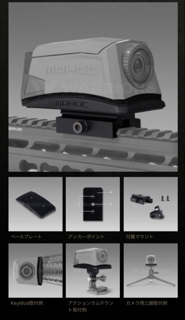 ⭐︎値下げ⭐︎MOHOCカメラ IR + Weapons Multi-Mount