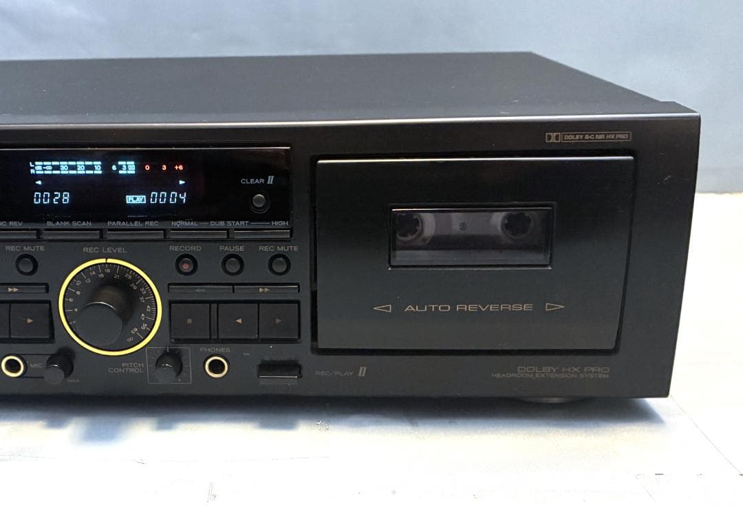 【動作OK！！】ダブルカセットデッキ　TEAC　W-860R　ブラック