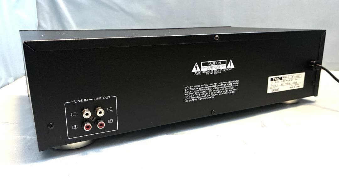 【動作OK！！】ダブルカセットデッキ　TEAC　W-860R　ブラック