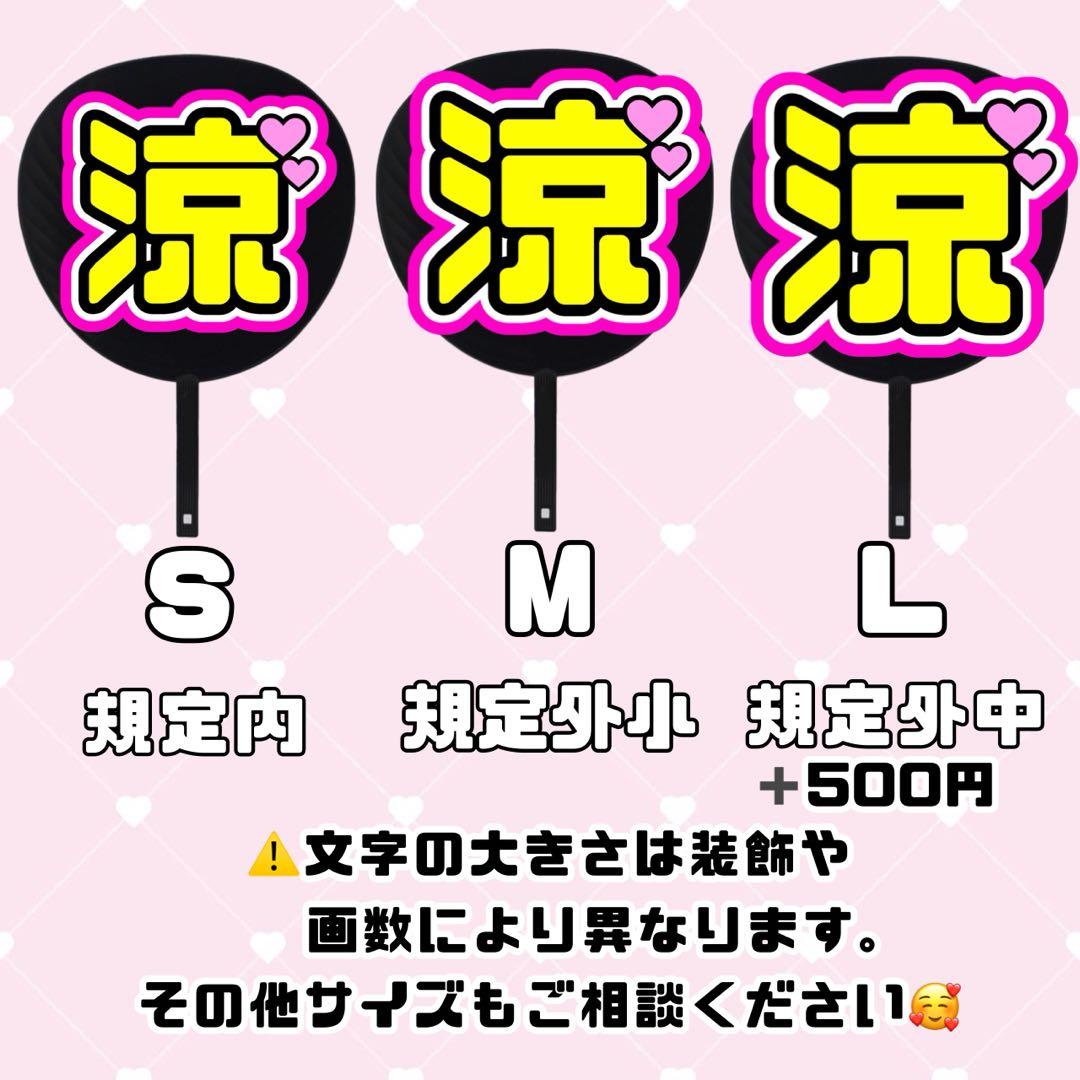 soru様 うちわ文字 文字パネル