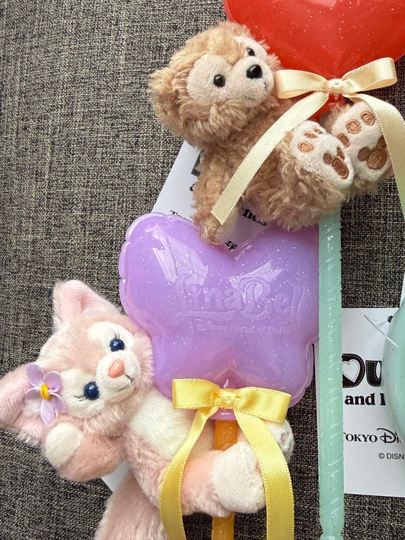ディズニーシー　ダッフィーフレンズ　ぬいぐるみ　スティック　全種セット