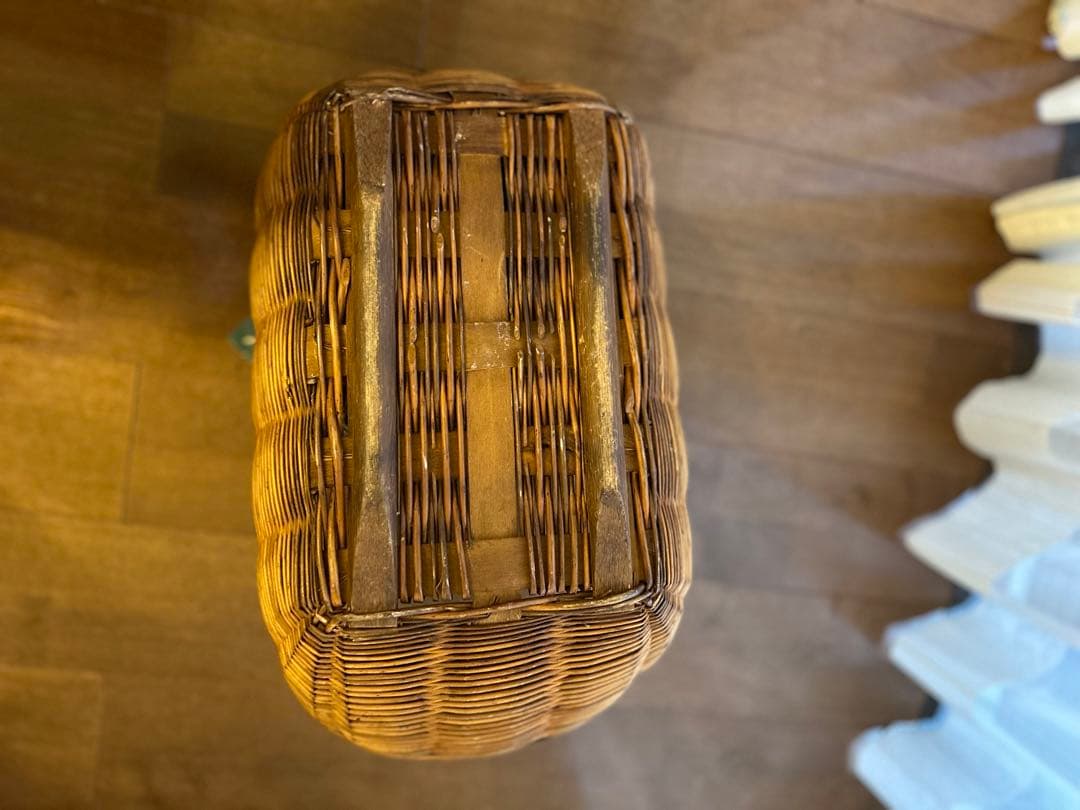 アンティークラタンカゴ（旧西ドイツ製）