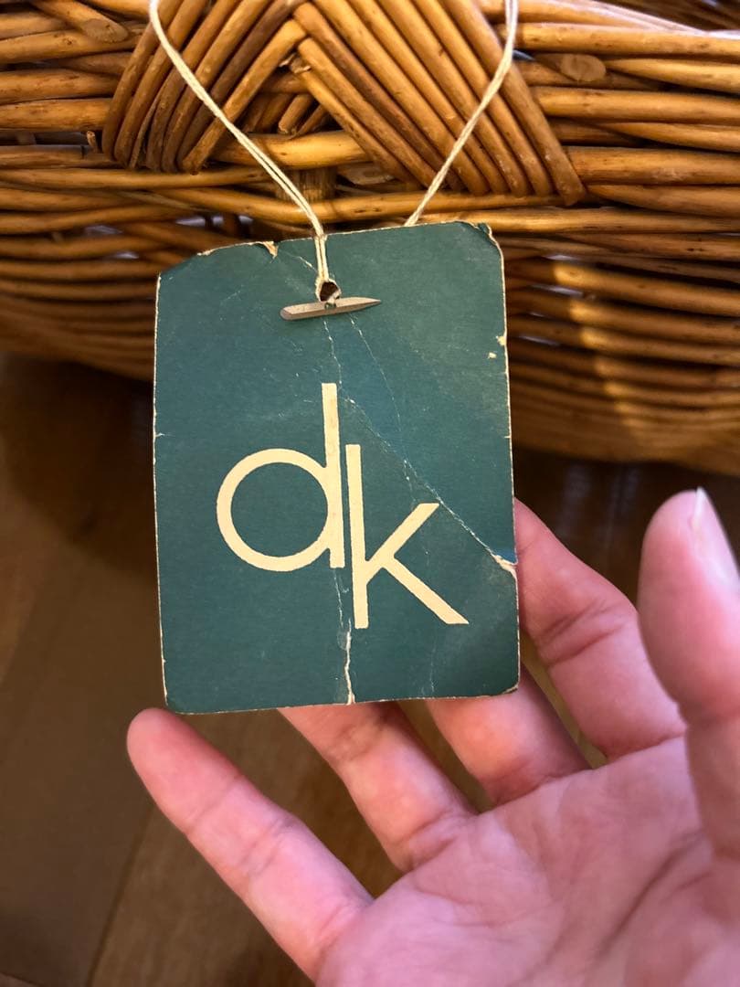 アンティークラタンカゴ（旧西ドイツ製）