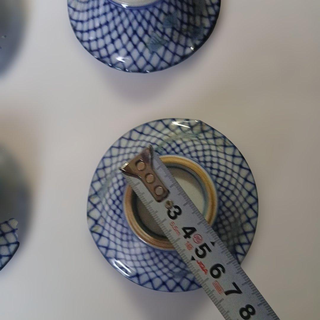 【未使用品】京焼・清水焼　光寿　青い花模様 陶器製小鉢　 6個セット