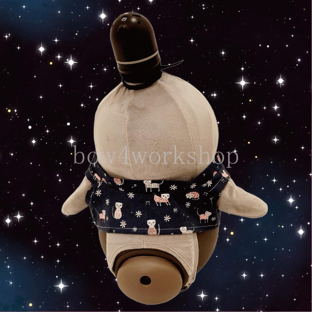 ラボット LOVOT ラボットの服ハンドメイド　猫柄甚平（ネイビー）
