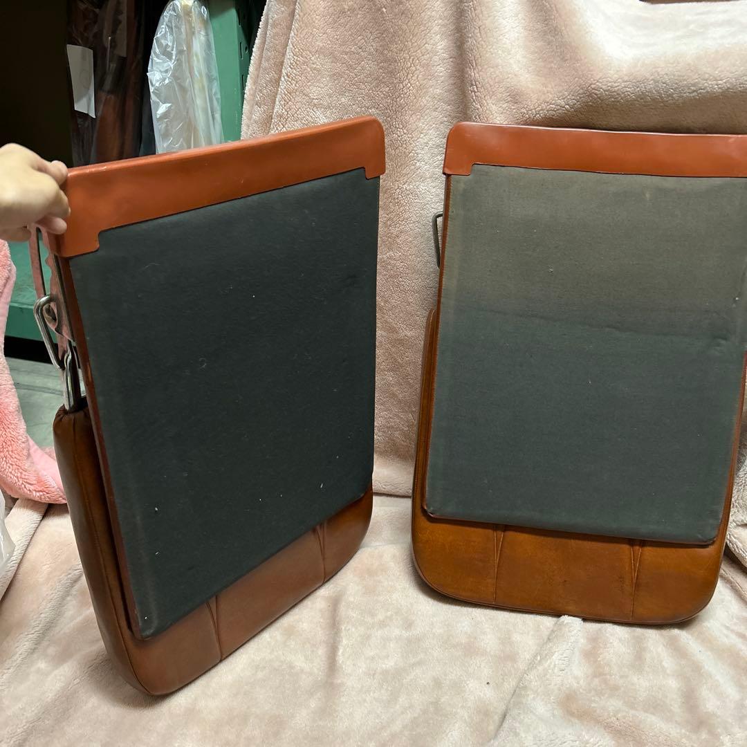 ② 座椅子 折りたたみ 3段階 昭和レトロ 昭和 レトロ 当時もの 2個セット